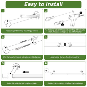 Package includes rods and brackets; pot not included