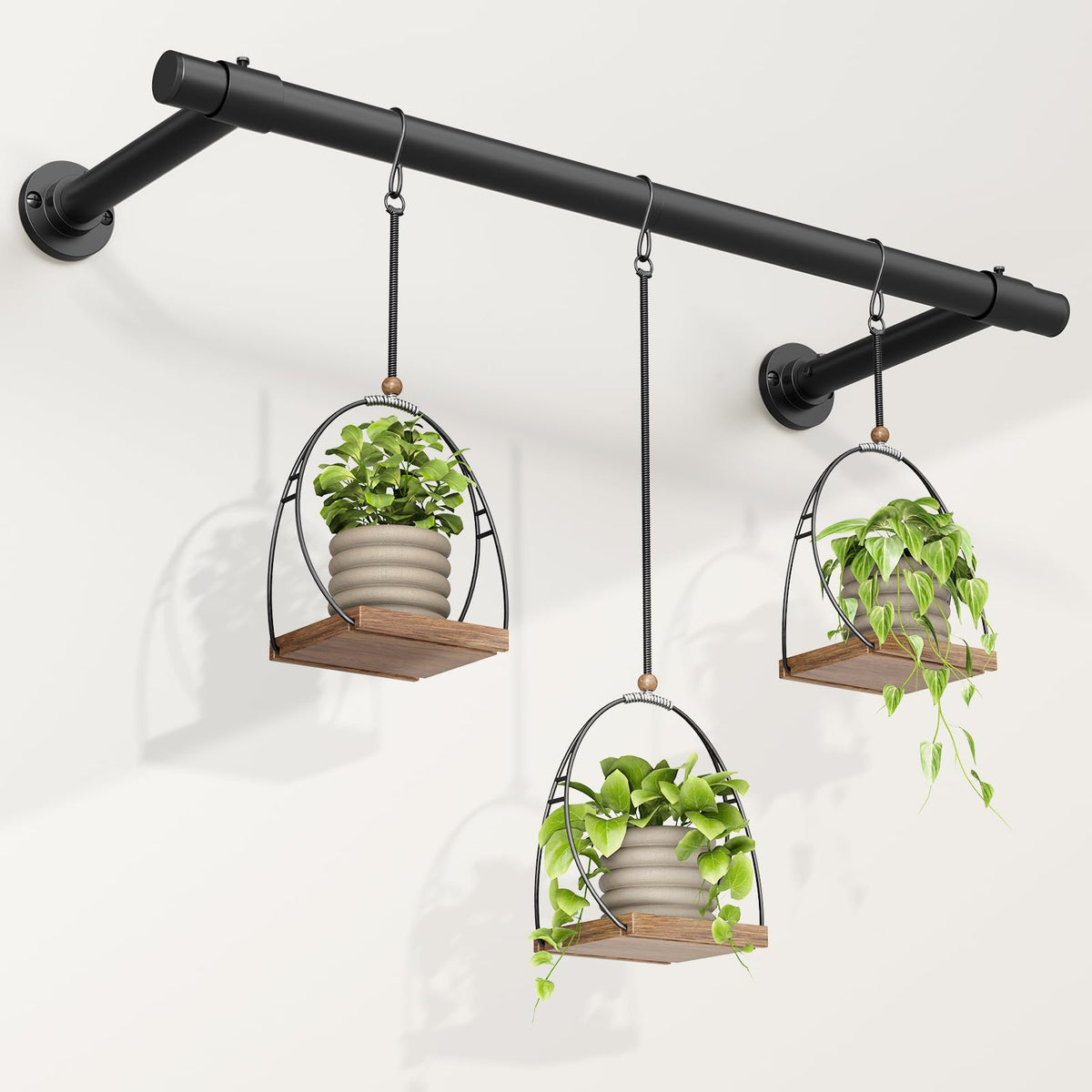 Mogaath window plant hanger 32in displaying sunlit greens with clean, space-saving design