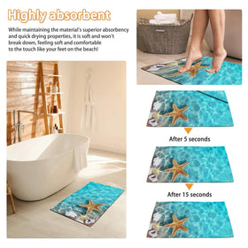 Mogifedc easy-clean mat cleans by shake sweep or machine wash for busy homes