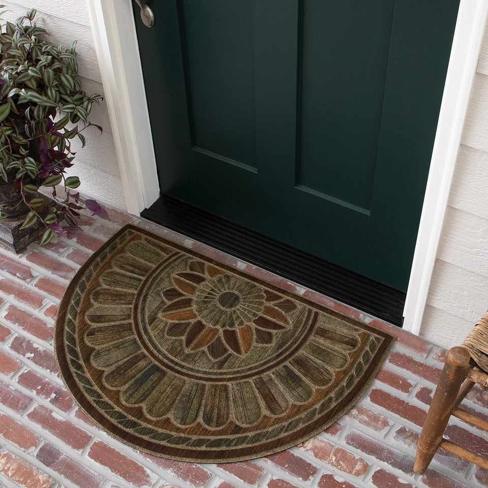 Mohawk Home entryway doormat front view highlights durable 2x3 mat for high-traffic entrances.