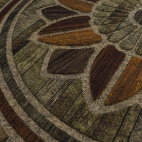 Mohawk Home entryway doormat low-profile design reduces tripping and edge obstruction.