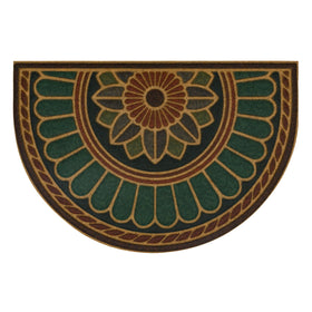 Mohawk Home swirl-style rust doormat, front view, ideal for entryways and 2-by-3 size