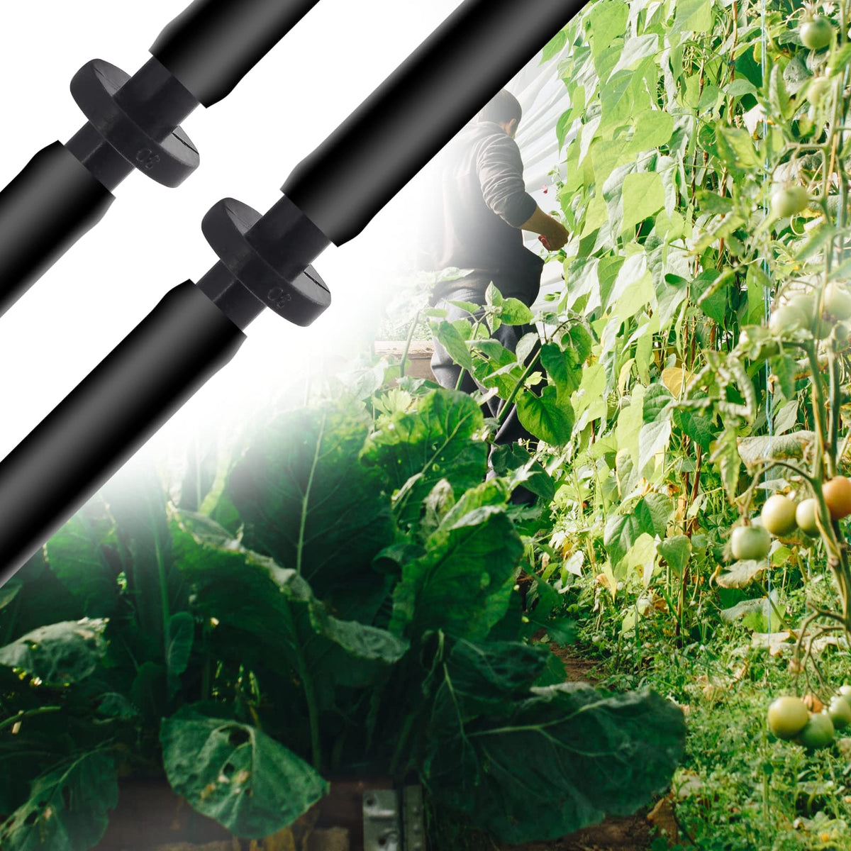 Moicstiy barbed fittings suit home gardens, landscapes, and small farms