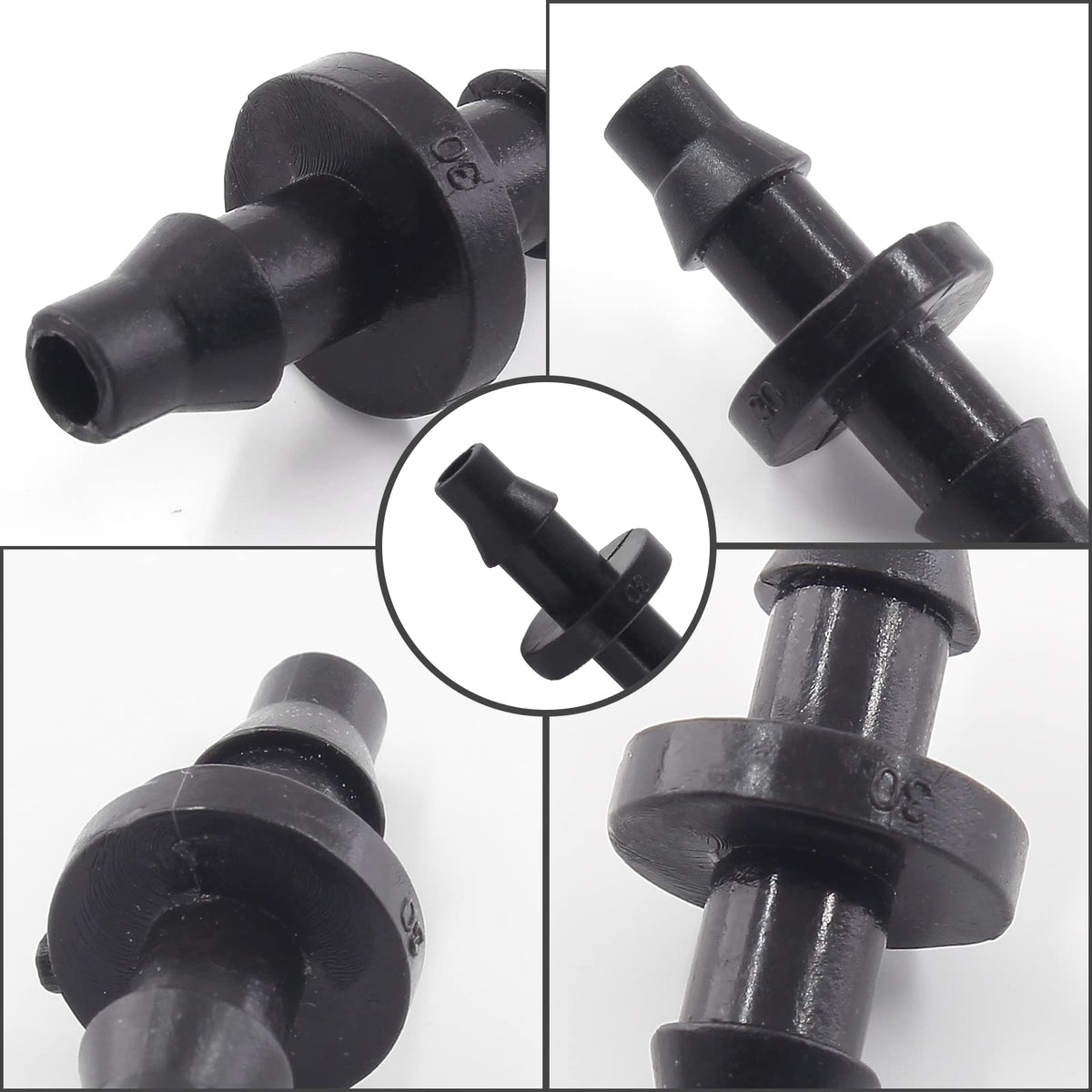 Moicstiy barbed connectors withstand high pressure and temperature for reliable flow