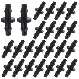 Moicstiy 1/4 inch straight barbed irrigation connectors for secure hose connections