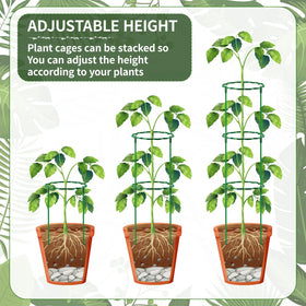 Moiggonoy green ABS stake blends with foliage while providing sturdy support