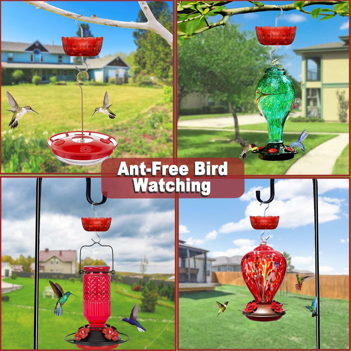 Four ant moats and brushes in the Moinmoly 4-pack kit