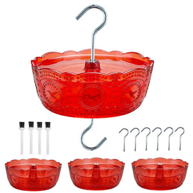 Moinmoly ant moat on a hanging feeder showing easy setup for ant protection