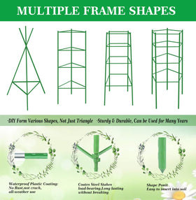Moirsunt tomato cage with snap-on arms offers versatile shaping for different plant types.