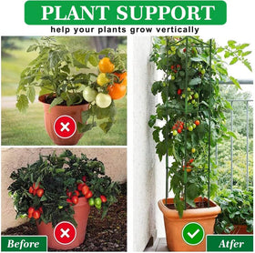 Moirsunt tomato cage versatile use supports tomatoes, cucumbers, peppers, and climbing flowers.