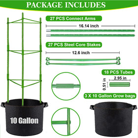 Moirsunt versatile trellis for climbing vegetables and flowers.