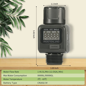 360-degree rotational connector helps flexible placement during watering, irrigation, or rinsing.
