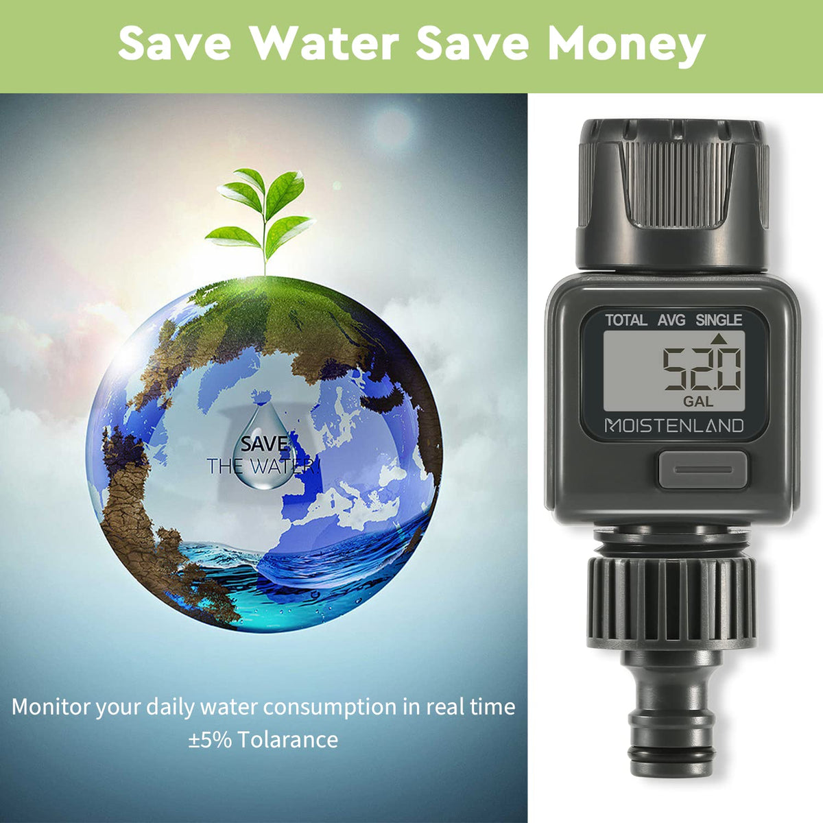 Versatile for garden hoses, pools, rv hookups, and car washes.