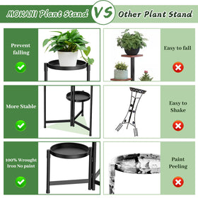 MOKANI screw-free assembly with a swivel joint; easy setup.