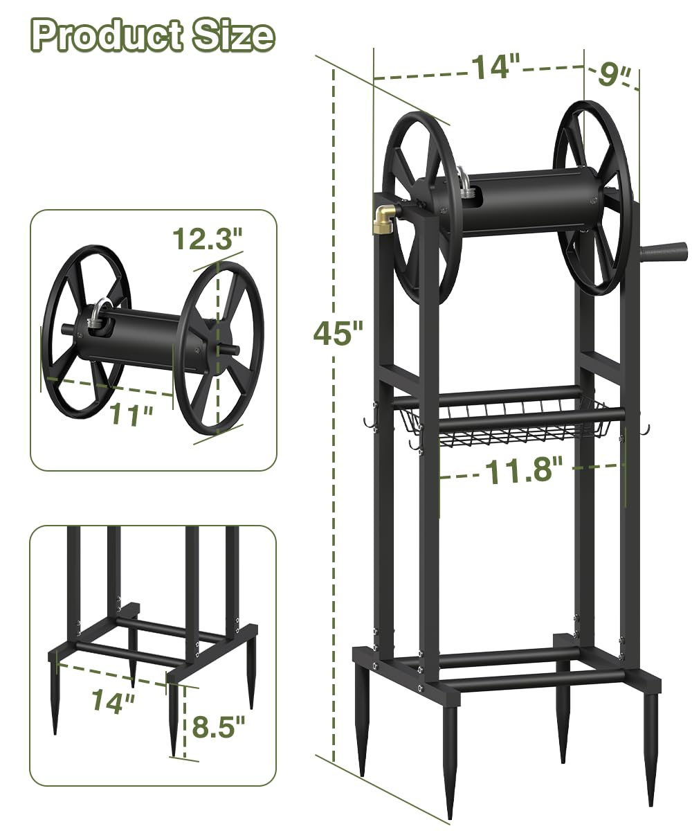 Mokeyder 3.9ft leader hose attached for direct water access.