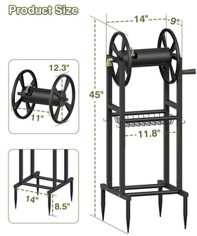 Mokeyder 3.9ft leader hose attached for direct water access.