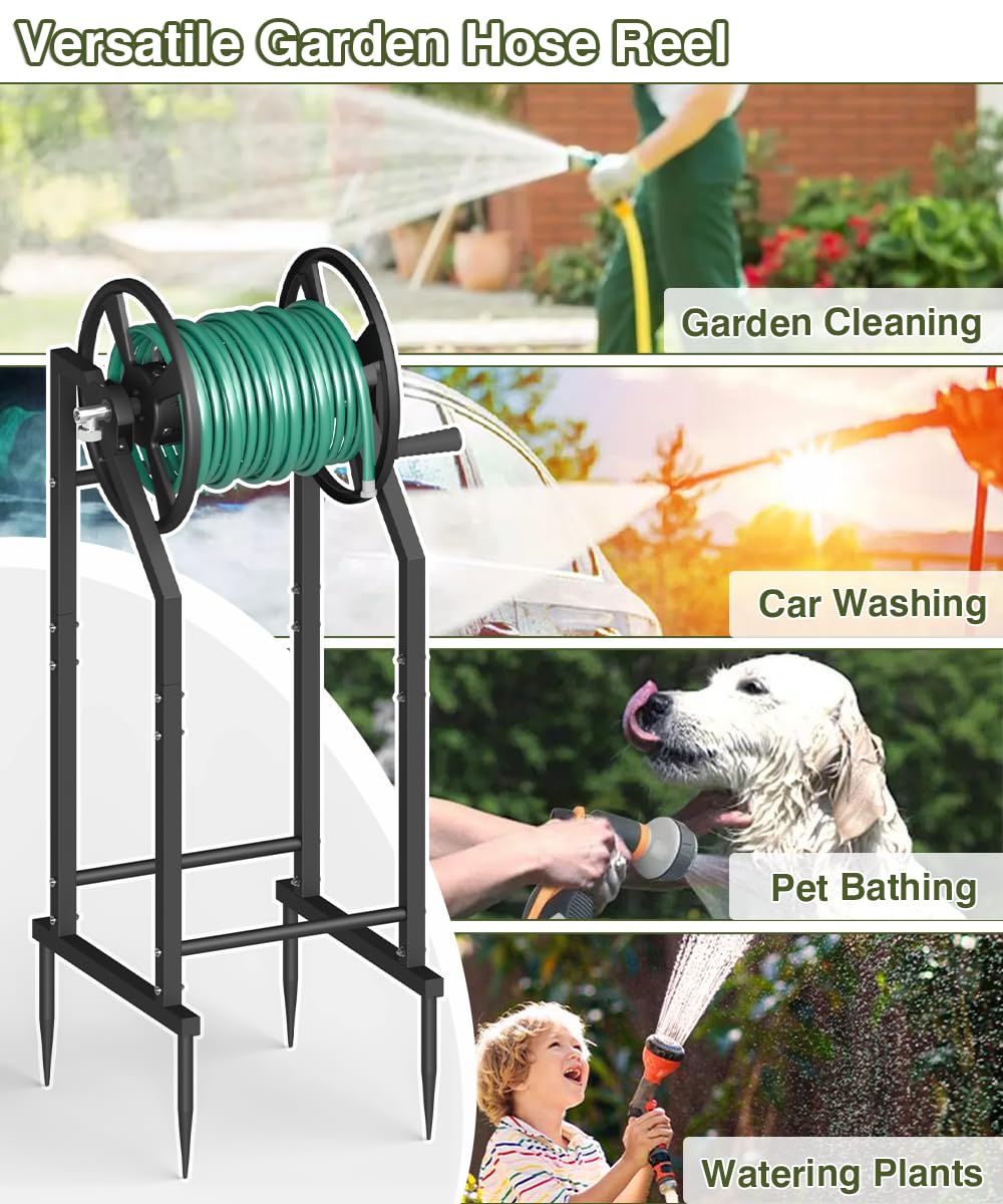 Mokeyder outdoor hose holder keeps your yard tidy and ready for watering