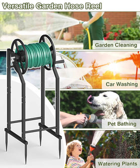Mokeyder outdoor hose holder keeps your yard tidy and ready for watering