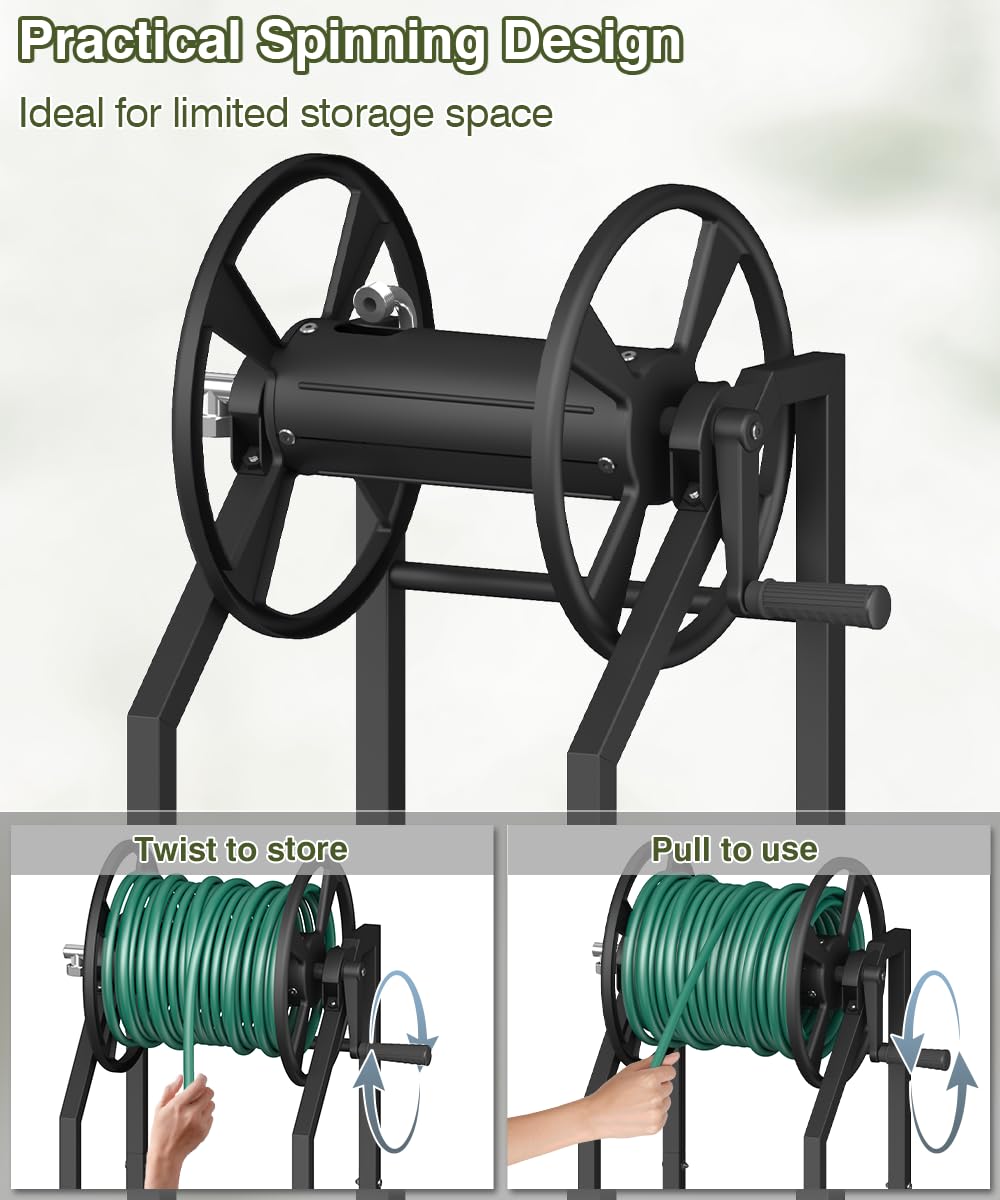 Mokeyder portable removable reel is easy to move around the yard