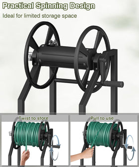 Mokeyder portable removable reel is easy to move around the yard