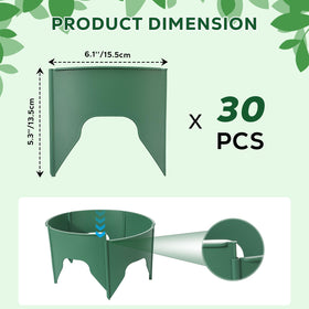 MoKo flexible-diameter adjustable rings fit varying plant sizes