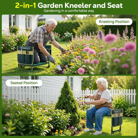 MoKo Garden Kneeler supports up to 350 lbs for stability in the garden.