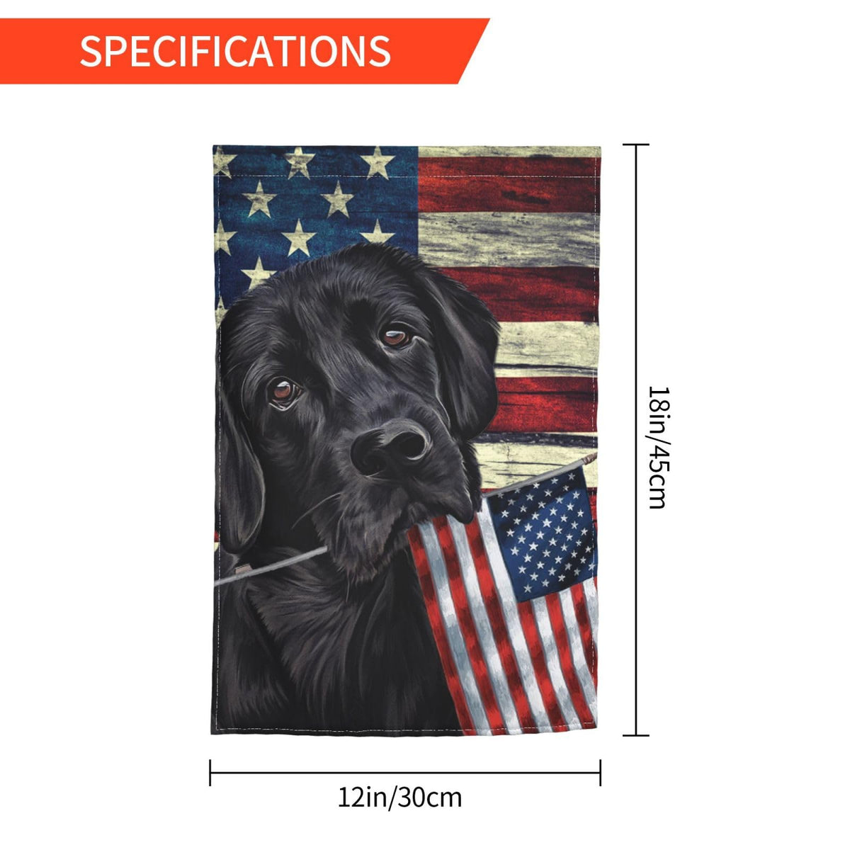 MOLAIGIN seasonal patriotic yard flag decor for porch, patio, or balcony.