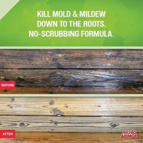 Mold Armor E-Z Deck/Fence/Patio Wash spray action demonstrates easy application.
