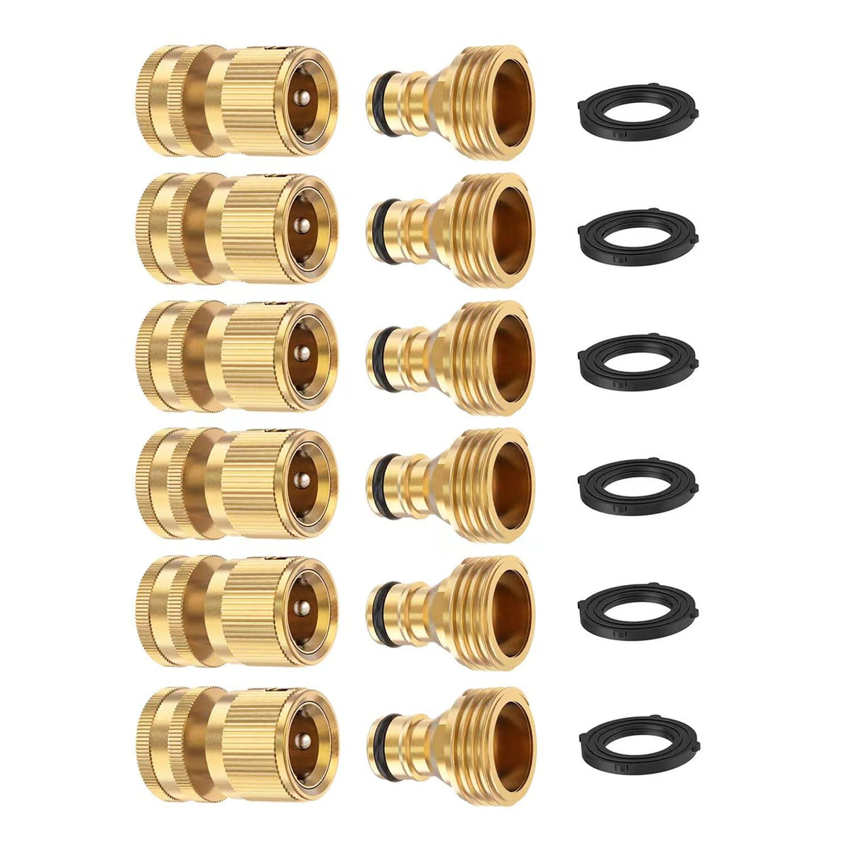 MOLIK brass garden hose quick connectors in use deliver durable watering