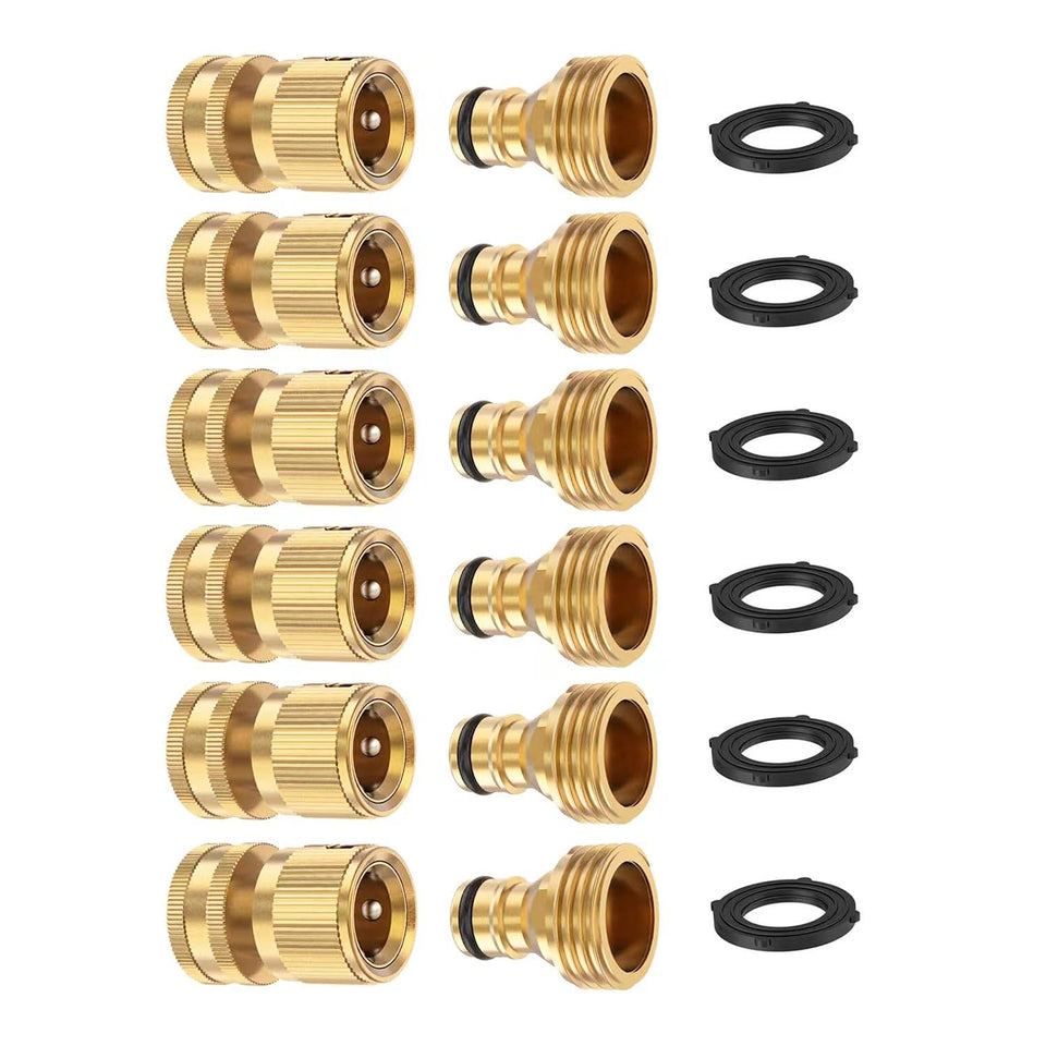 MOLIK brass garden hose quick connectors in use deliver durable watering