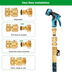 MOLIK quick release hose connectors simplify attachment and removal