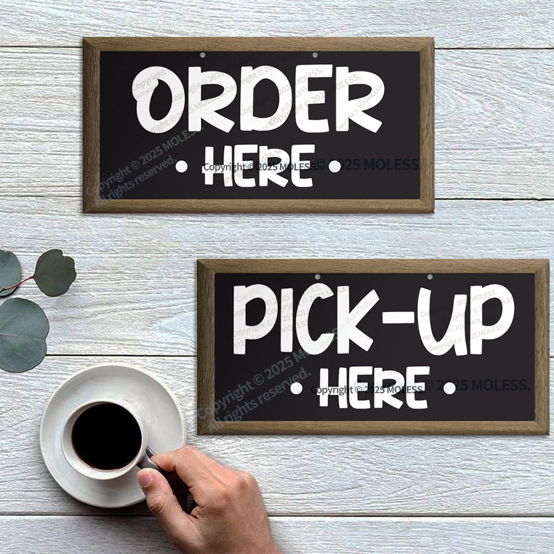 MOLESS 12x6 sign is durable and ready for daily use in busy venues.