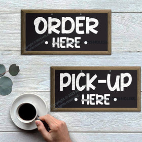 MOLESS 12x6 sign is durable and ready for daily use in busy venues.