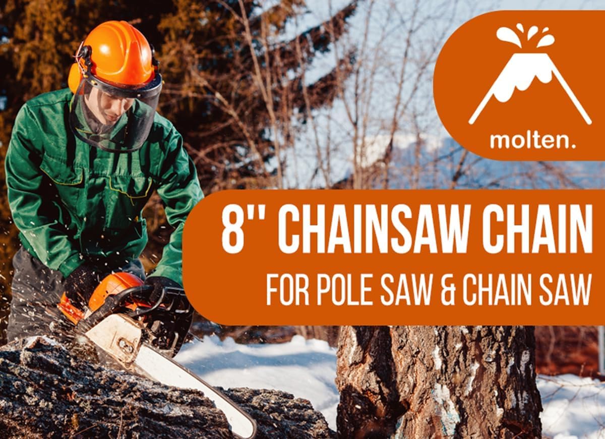 Molten German steel cutters provide durable, long-lasting chains.