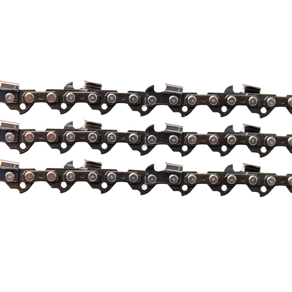 Molten German steel close-up highlights durability across all three chains.