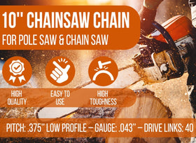 Close-up of Molten chain fitting Milwaukee 3016-20PS with robust construction.