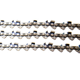 Molten Stihl MS250 18-inch chain rugged steel for lasting performance.