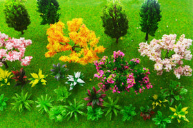 MOMOONNON colorful miniature trees for season-themed displays and fairytale setups