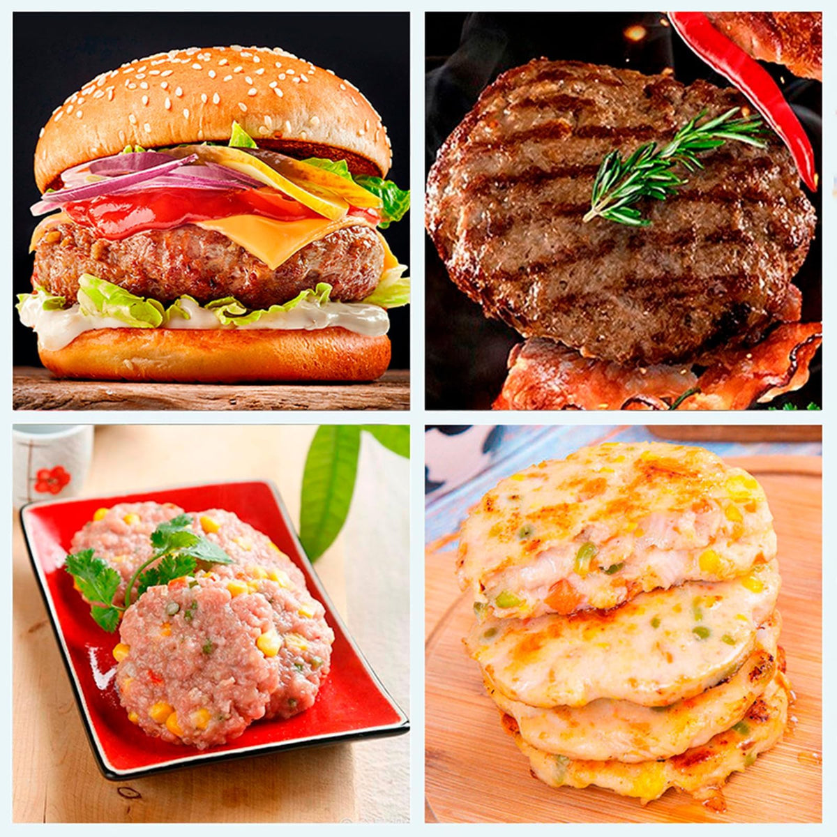 MoMoxi burger press dishwasher-safe design for quick cleanup.