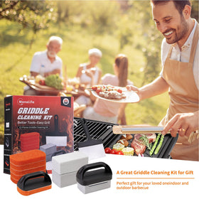 Monalife griddle cleaning kit packaging gift box ready for gifting