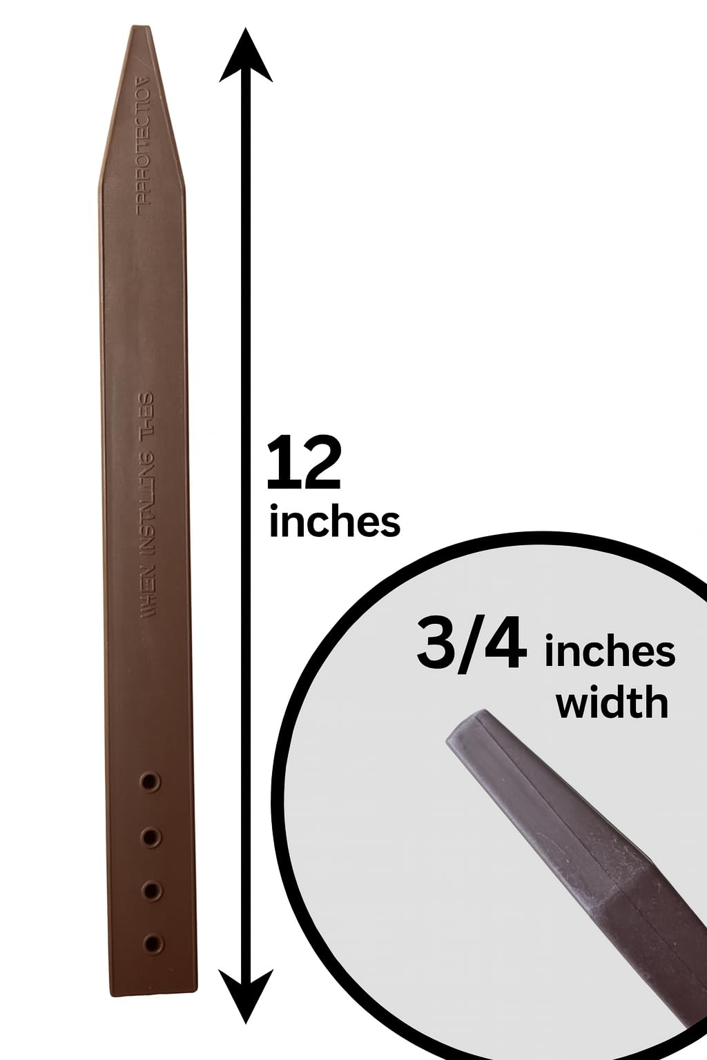 MONARCA SUPPLIES heavy-duty plastic stake resisting weather for long-lasting lawn edging