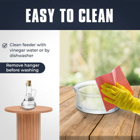 Monarch Abode Zazu easy-clean bowl; removable glass for quick cleaning.