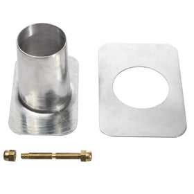 Monarch Rain Chains aluminum gutter connection emphasizes rust-resistant year-round durability.