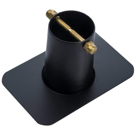Monarch Rain Chains gutter adapter features aluminum black finish for rust resistance and outdoor durability.