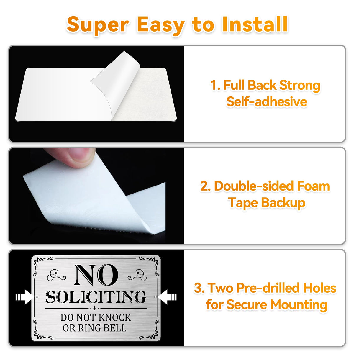 MongFun sign mounted with pre-drilled holes for secure installation.