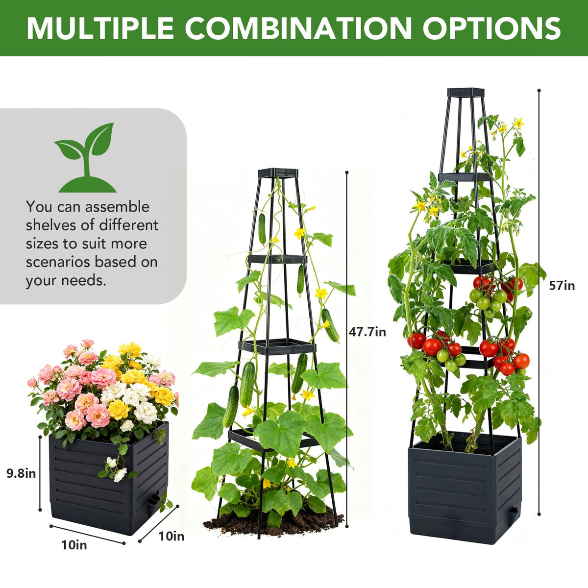 Monirsen easy assembly with tool-free setup and adjustable height.