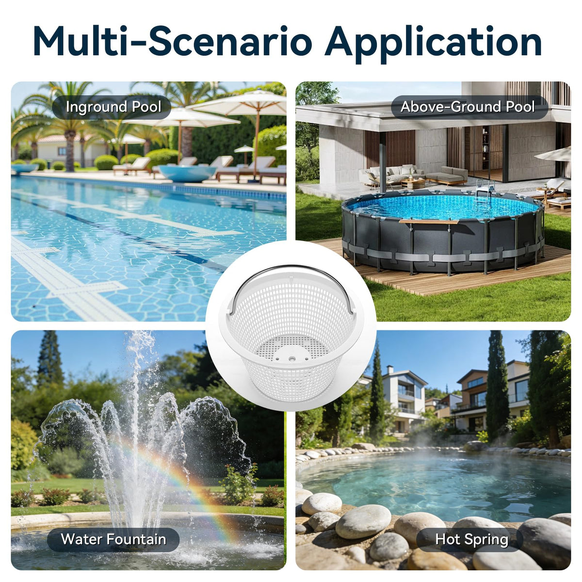 Monitok compatible with Hayward SP1070/SP1070E and Pentair U-3 skimmers for inground pools.