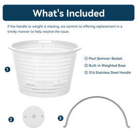 Monitok heavy duty basket body built for daily pool use