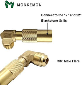 MONKEMON 3/8 male flare compatibility expands brand options for griddles