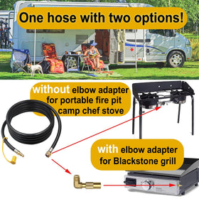 MONKEMON Blackstone compatibility quick-connect enables seamless camping grill hookups